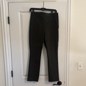 Theory Olive Straight-Leg Trousers